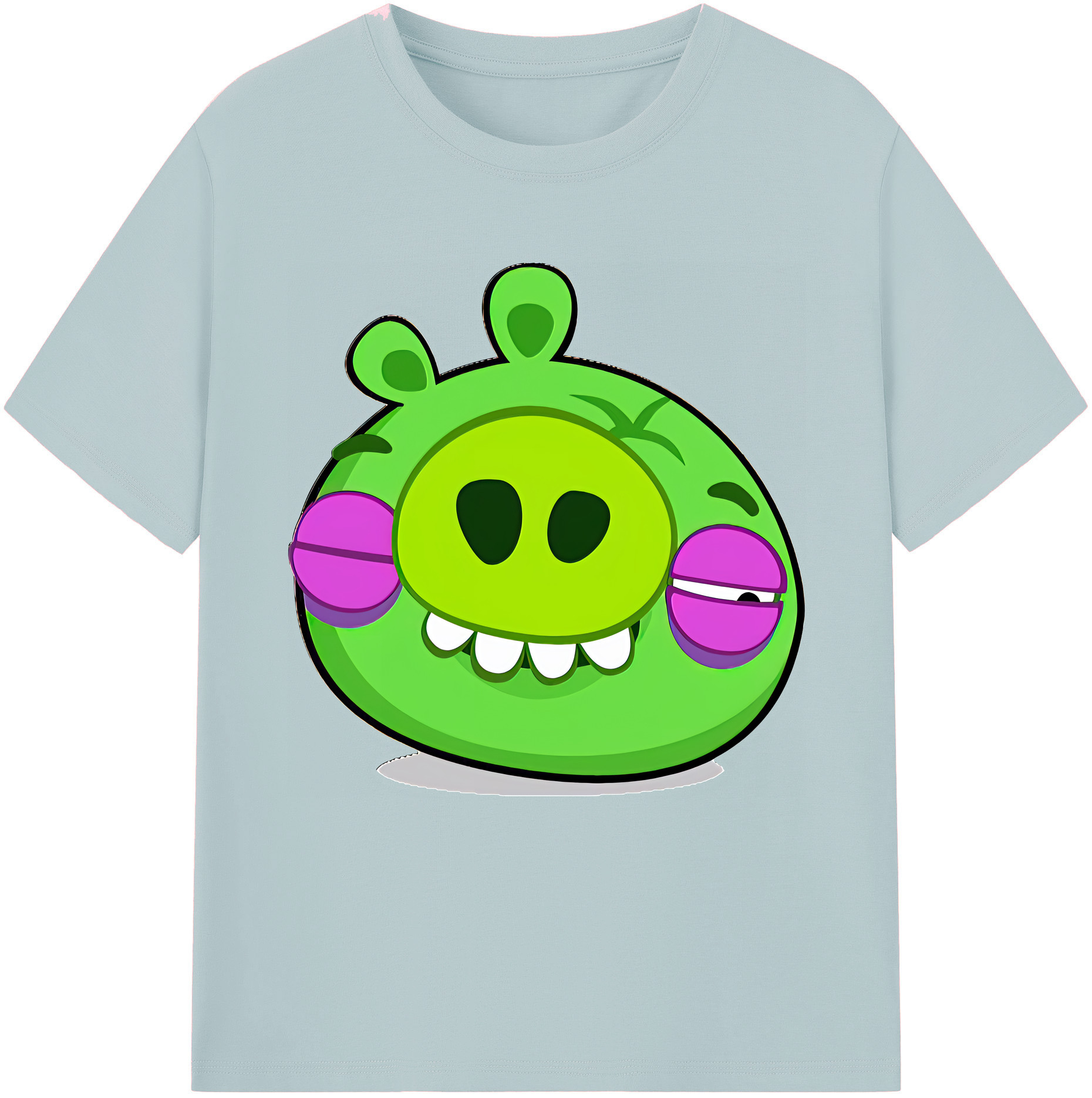 （画像用） Angry Birds アングリーバード 綿100％半袖Tシャツ（フロントプリント）